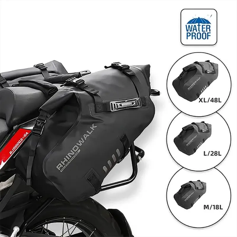 Rhinowalk Pcs Motorcycle Bag 100% Waterproof Panniers