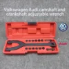 Complete set of Adjustable Pin Spanner Wrench and pins within a storage case.