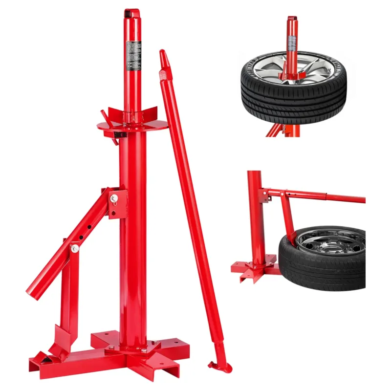 SucceBuy Tire Bead Breaker showing X-shaped base for stability.