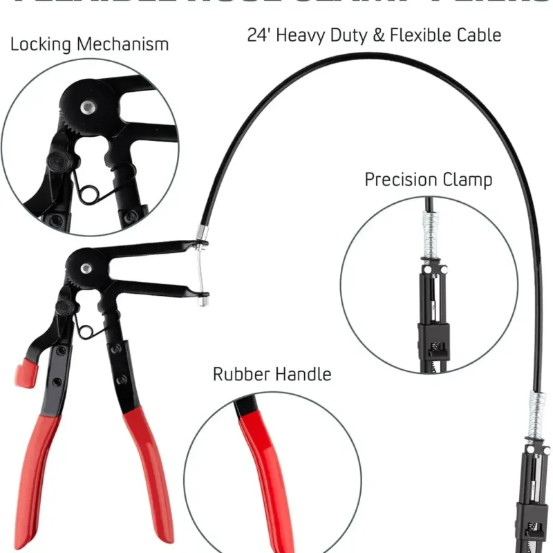 Steel clamp tool showing locking jaws