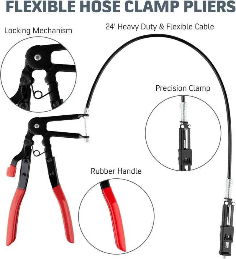 Steel clamp tool showing locking jaws
