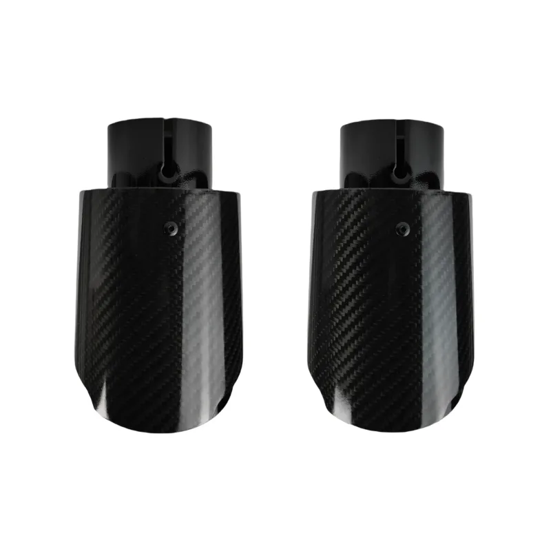 Car Carbon Fibre Muffler view from above