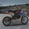 49cc Kids Dirt Bike with disc brakes visible.