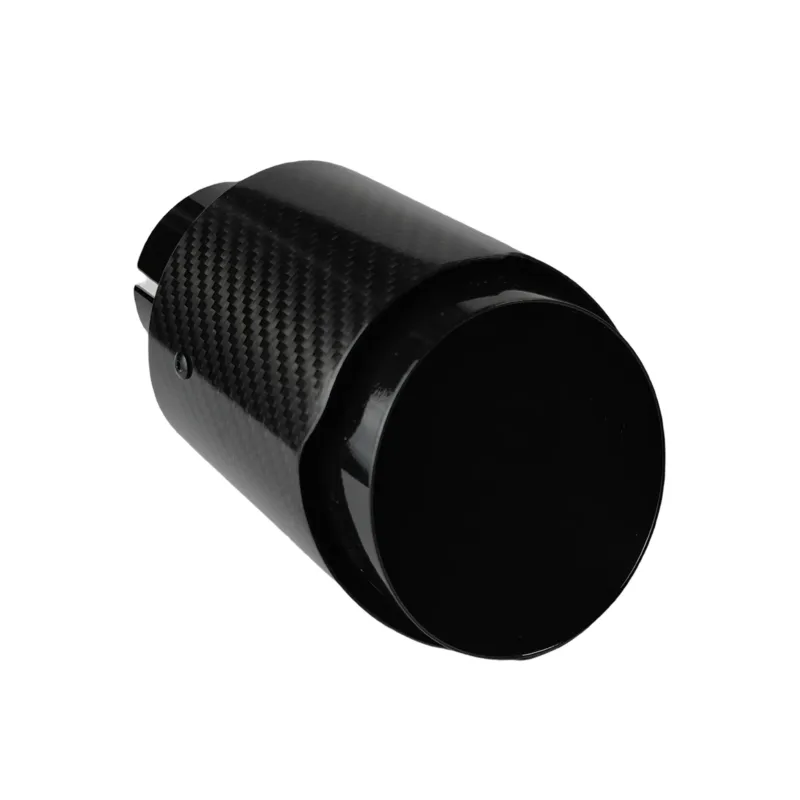 Car Carbon Fibre Muffler on white background