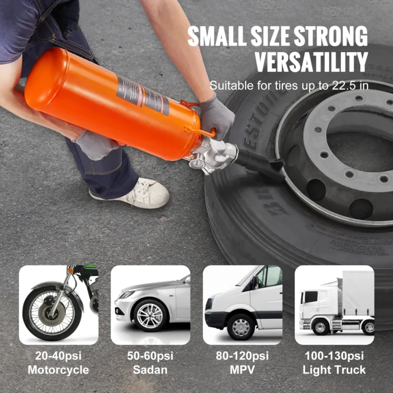 Tire Bead Seater Blaster in a professional tire shop.