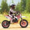Young rider with 49cc dirt bike