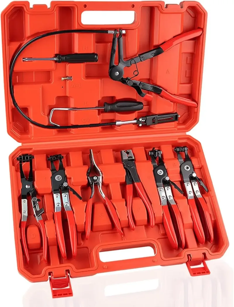 Hose Clamp Pliers Set showing different pliers.