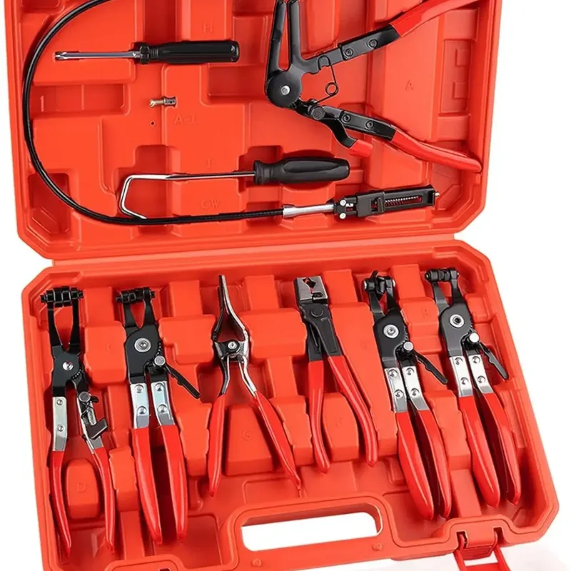 Hose Clamp Pliers Set showing different pliers.