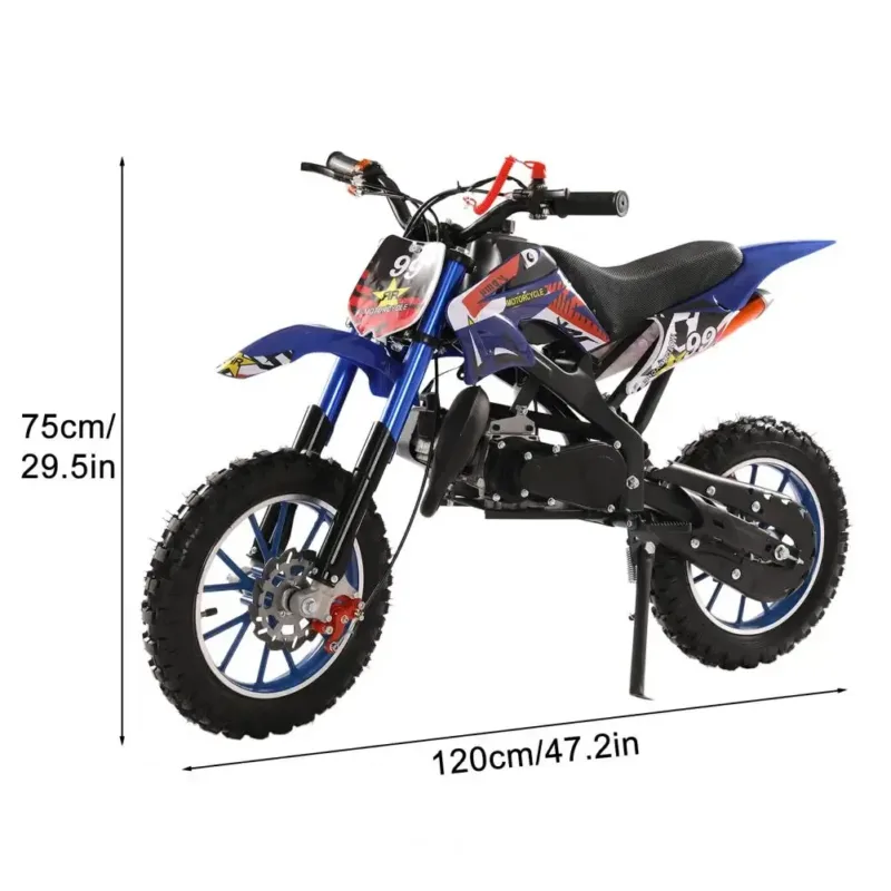 49cc Kids Dirt Bike with it's dimension
