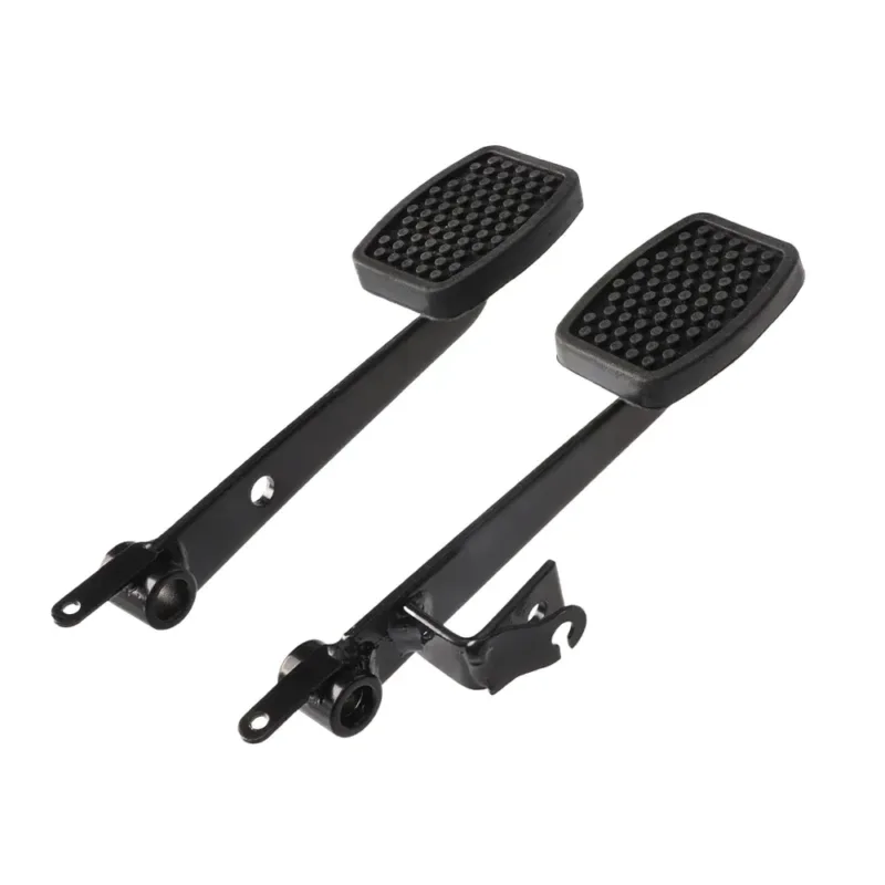 Close-up of anti-slip ATV foot pedal