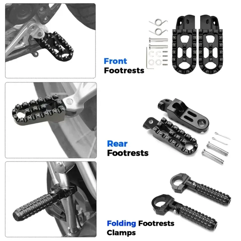 Aluminum Rider Pegs with Stainless Steel Teeth