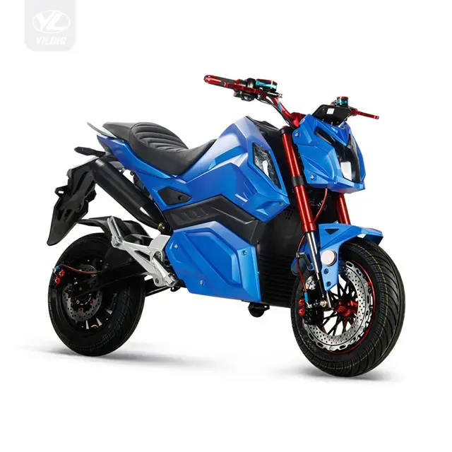 Lithium Battery Electric Motorcycle Side view of high-speed electric scooter