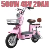 500W New Electric Motorcycle - Red color
