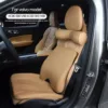 Volvo Car Headrest Lumbar Pillow Installed View