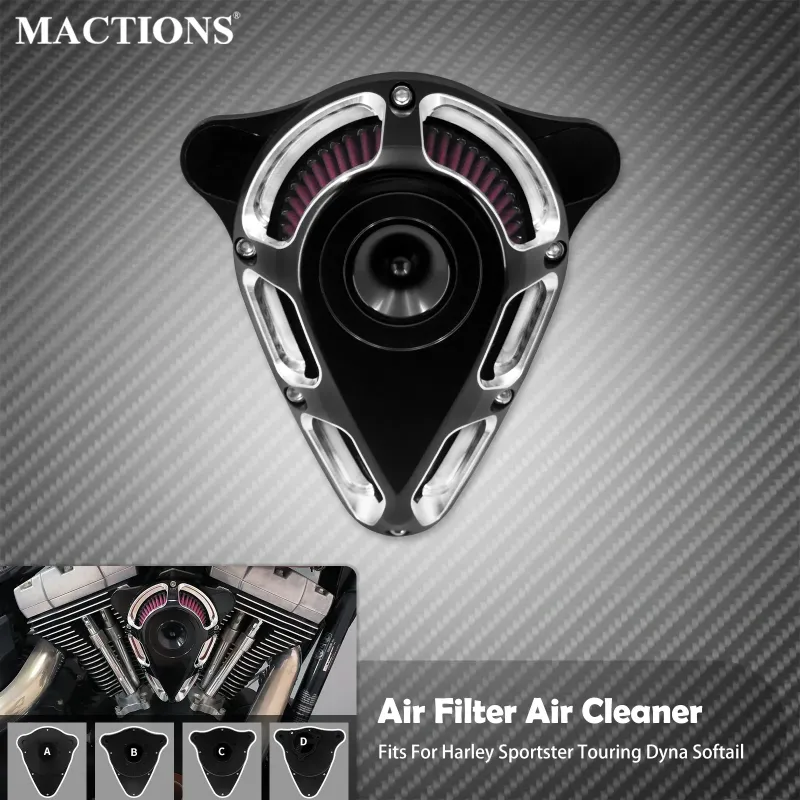 Universal Motorcycle Air Cleaner, front view