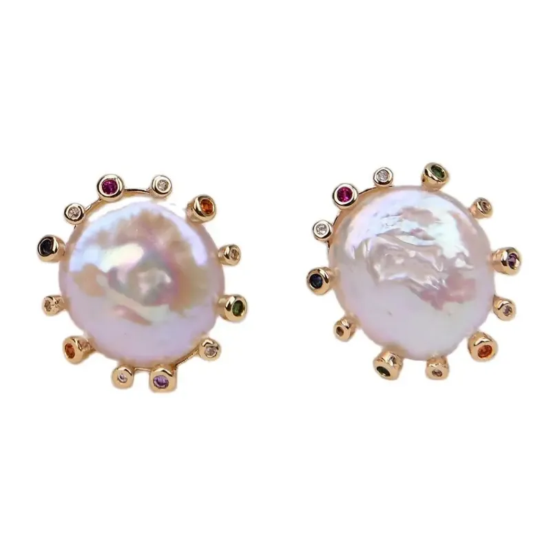 GG Keshi pearl earrings in heart-shaped gift box - perfect Valentine's jewelry