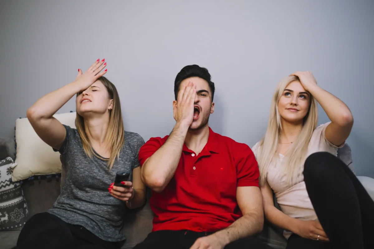 confused people do not know what to watch