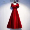V-Neck Evening Gown for Weddings & Galas