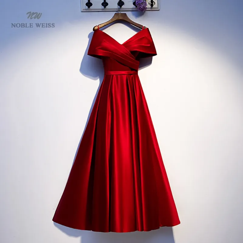 V-Neck Evening Gown for Weddings & Galas