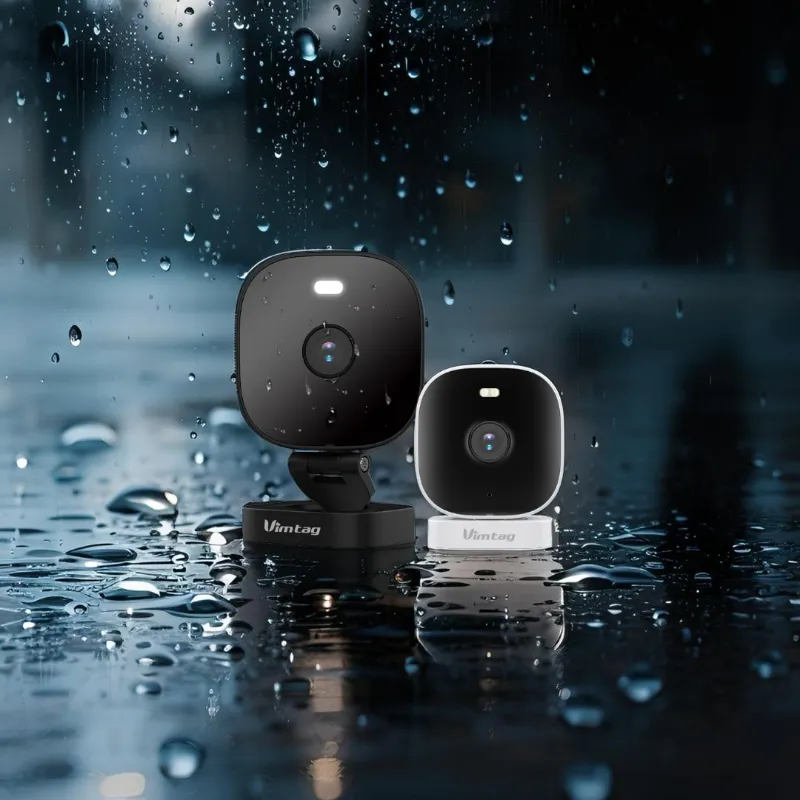 VIMTAG Mini Security Camera color night vision capturing clear footage in the dark