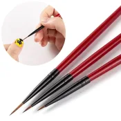 3pcs Nail Art Liner Brush Set for Precise Designs