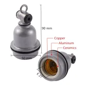 E27 Heating Lamp Holder for reptiles and small animals