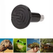 Ceramic Heating Lamp for reptiles showcasing its design and E27 interface.