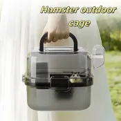 Hamsters Travel Carry Case – Spacious translucent habitat for small pets