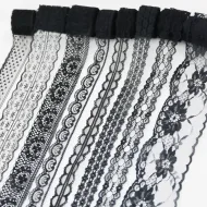 Black Lace Ribbon - 10 Yards for Gift Packing Decoration