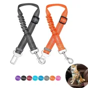 Adjustable Dog Car Seat Belt Harness on a dog