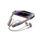 EARDECO 80 Hours Endurance Bluetooth Headphones – Wireless neckband earphones with microphone, 80-hour battery life, and Hi-Fi stereo sound.
