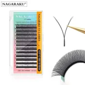 NAGARAKU YY Shape Premium Mink Eyelash Extensions - Luxurious volume and length