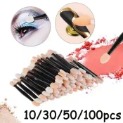 Nail Art Brush Double-Sided Chrome Nail Powder Applicator – Sponge Sticks for Glitter and Chrome Powders