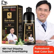 500ml Organic Permanent Hair Dye Shampoo for Fast Natural Hair Color