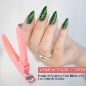Professional Nail Art Clipper - U Word Edge Cutter for False Nails