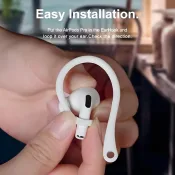 Secure Fit Hooks for Wired Headphones - Ergonomic ear hooks designed for comfort and stability.