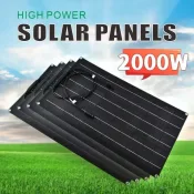 Super Power Flexible Solar Panel - High-efficiency, semi-flexible design for RVs, boats, and camping.
