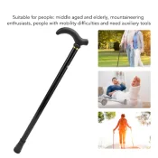 Walking Stick Cane for Seniors – Adjustable Design and Rubber Base for Stability
