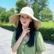 Wide Brim UPF 50+ Sun Hat – Double-Sided Anti-UV Protection for Women
