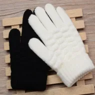 Winter Children Knitted Gloves - Cartoon pattern gloves for kids aged 8-15 years.