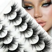 Wispy Mink Cat Eye Lashes - 3D Fluffy Extensions